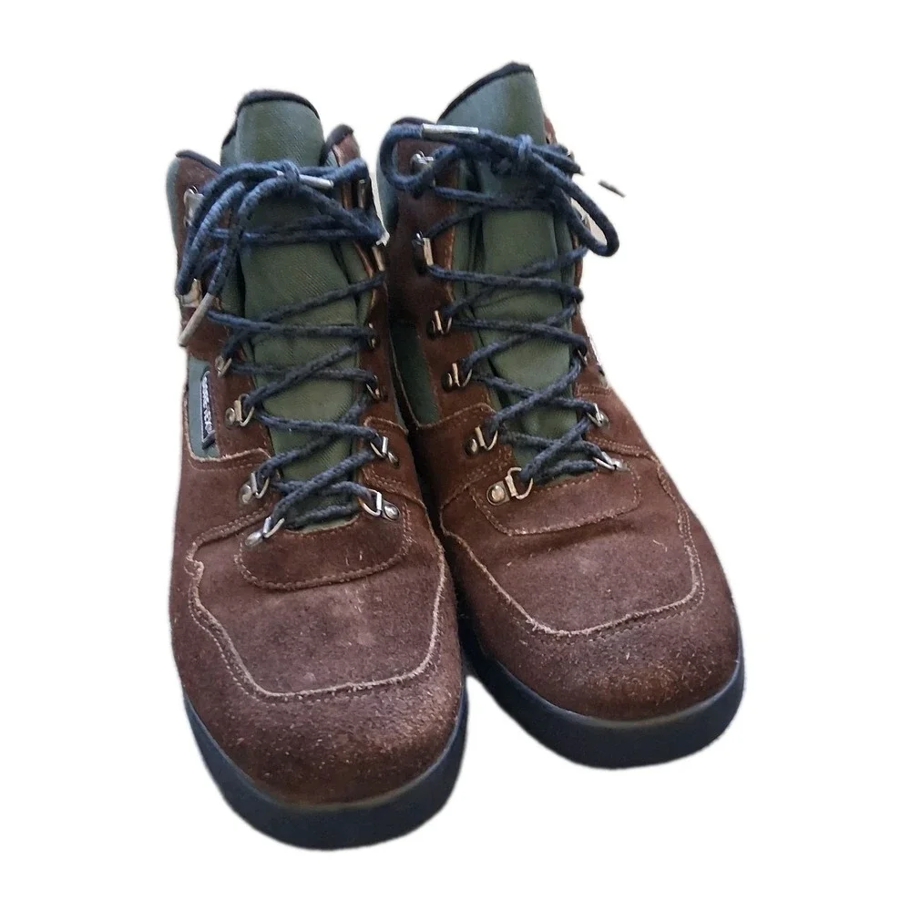 Merrell Nova GTX Boots Men Size 9.5 Gore-Tex Brown Suede Hiking Trail Lace up